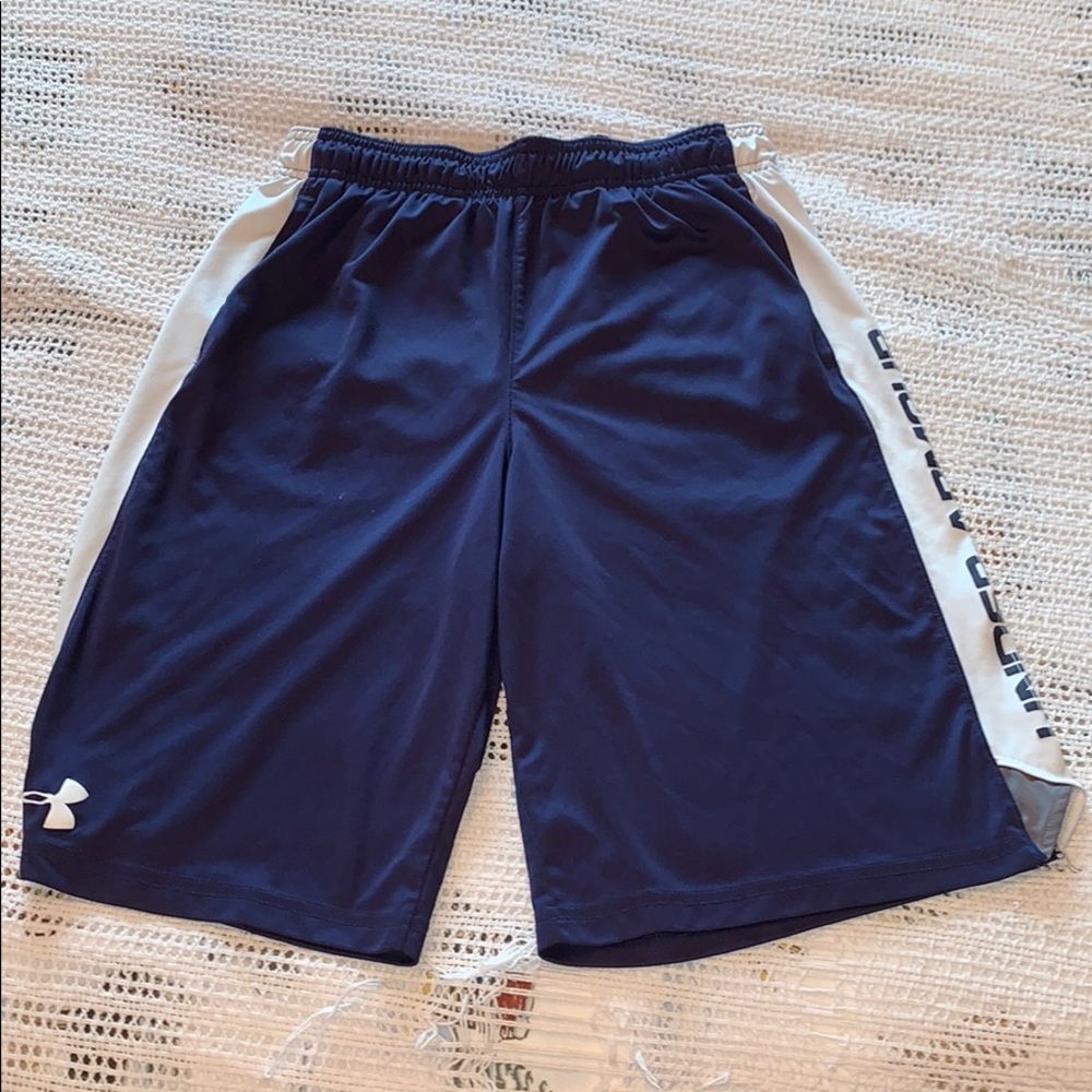 Kids Navy blue Under Armour shorts
